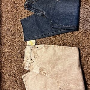 Universal Thread Blue and Beige Jeans BUNDLE